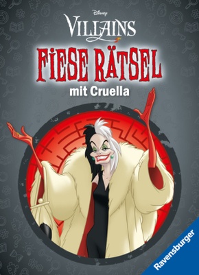 Ravensburger Disney Villains: Fiese Rätsel mit Cruella - Knifflige Rätsel für kluge Köpfe ab 9 Jahren