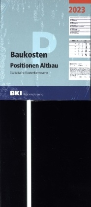 BKI Baukosten Gebäude + Positionen Altbau 2023