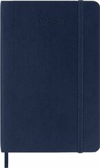 Moleskine 18 Monate Wochen Notizkalender 2023/2024, Pocket/A6, Saphir