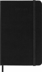 Moleskine 18 Monate Wochen Notizkalender 2023/2024, Pocket/A6, Schwarz