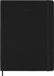 Moleskine 12 Monate Wochen Notizkalender 2024, XL 19X25, Schwarz