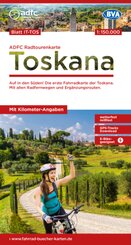 ADFC-Radtourenkarte IT-TOS Toskana 1:150.000, reiß- und wetterfest, E-Bike geeignet, GPS-Tracks Download, mit Bett+Bike