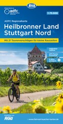 ADFC-Regionalkarte Heilbronner Land - Stuttgart Nord 1:75.000, reiß- und wetterfest, mit kostenlosem GPS-Download der To
