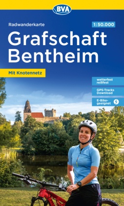 Radwanderkarte BVA Radwandern in der Grafschaft Bentheim 1:50.000, reiß- und wetterfest, E-Bike-geeignet, mit kostenlose