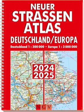 Neuer Straßenatlas 2024/2025 - Deutschland/Europa