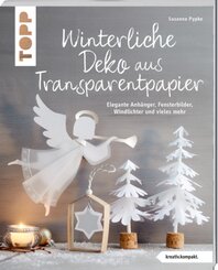Winterliche Deko aus Transparentpapier