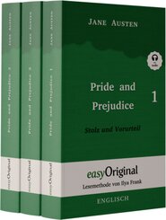 Pride and Prejudice / Stolz und Vorurteil - Teile 1-3 Softcover (Buch + 3 MP3 Audio-CD) - Lesemethode von Ilya Frank - Z