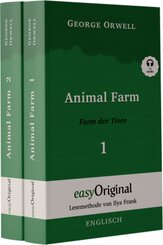 Animal Farm / Farm der Tiere - 2 Teile (Buch + 2 MP3 Audio-CD) - Lesemethode von Ilya Frank - Zweisprachige Ausgabe Engl