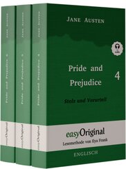 Pride and Prejudice / Stolz und Vorurteil - Teile 4-6 Hardcover (Buch + 3 MP3 Audio-CD) - Lesemethode von Ilya Frank - Z