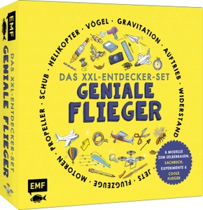 Das XXL-Entdecker-Set - Geniale Flieger: 6 Modelle zum Selberbauen, Sachbuch, Experimente und faszinierende Flugmaschine