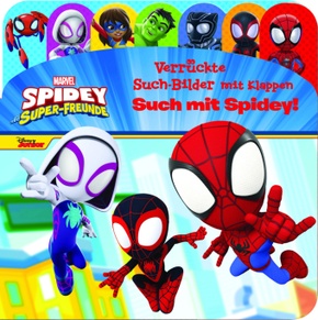 Marvel Spidey und seine Super-Freunde - Verrückte Such-Bilder mit Klappen - Such mit Spidey! - Pappbilderbuch mit 20 Kla