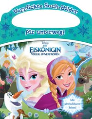 Disney Die Eiskönigin - Verrückte Such-Bilder für unterwegs - Wimmelbuch - Pappbilderbuch mit Stift und abwischbaren Sei