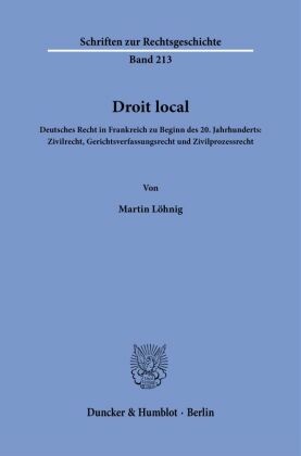 Droit local.