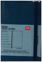 Wochenkalender Medium Notiz. - 2024 - Medium Weekly Diary With Notebook - Green