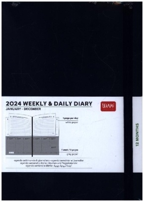 Wochen- Und Tageskalend. Large - 2024 - Large Weekly And Daily - Blue