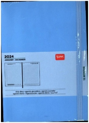 Tageskalender Large - 2024 - Large Daily Diary - 12M - Blue