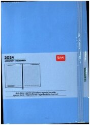 Tageskalender Large - 2024 - Large Daily Diary - 12M - Blue