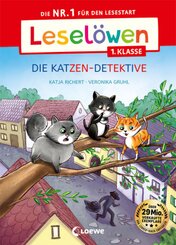 Leselöwen 1. Klasse - Die Katzen-Detektive (Großbuchstabenausgabe)