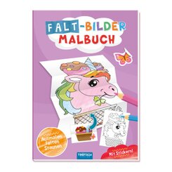 Trötsch Malbuch Faltbilder-Malbuch Einhorn