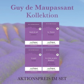 Guy de Maupassant Kollektion (Bücher + 4 Audio-CDs) - Lesemethode von Ilya Frank, m. 4 Audio-CD, m. 4 Audio, m. 4 Audio,