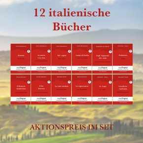 12 italienische Bücher (Bücher +12 Audio-CDs) - Lesemethode von Ilya Frank, m. 12 Audio-CD, m. 12 Audio, m. 12 Audio, 12