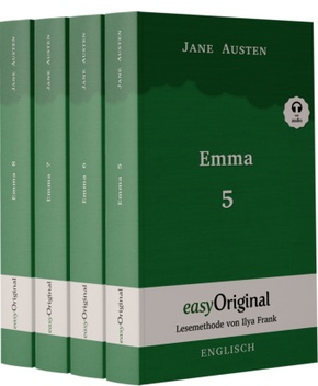 Emma - Teile 5-8 (Buch + Audio-Online) - Lesemethode von Ilya Frank - Zweisprachige Ausgabe Englisch-Deutsch, m. 4 Audio