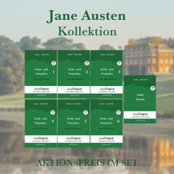 Jane Austen Kollektion Softcover (Bücher + 7 MP3 Audio-CDs) - Lesemethode von Ilya Frank - Zweisprachige Ausgabe Englisc