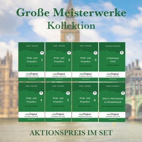 Große Meisterwerke Kollektion Hardcover (Bücher +8 MP3 Audio-CDs) - Lesemethode von Ilya Frank - Zweisprachige Ausgabe E