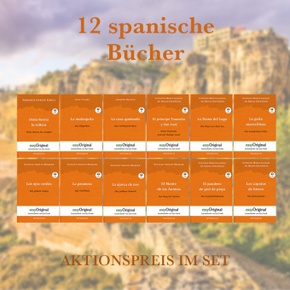 12 spanische Bücher (Bücher + 12 Audio-CDs) - Lesemethode von Ilya Frank, m. 12 Audio-CD, m. 12 Audio, m. 12 Audio, 12 T