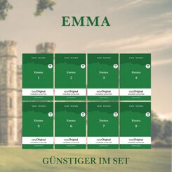 Emma - Teile 1-8 (Buch + Audio-Online) - Lesemethode von Ilya Frank - Zweisprachige Ausgabe Englisch-Deutsch, m. 8 Audio