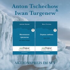 Anton Tschechow & Iwan Turgenew Softcover (Bücher + 2 MP3 Audio-CDs) - Lesemethode von Ilya Frank, m. 2 Audio-CD, m. 2 A