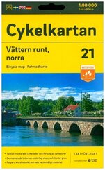 Cykelkartan Blad 21 Vättern runt, norra delen