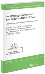 16. Marburger Symposium zum Lebensmittelrecht 2022