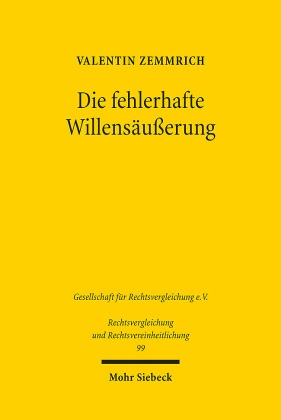 Die fehlerhafte Willensäußerung