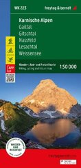Karnische Alpen, Wander-, Rad- und Freizeitkarte 1:50.000, freytag & berndt, WK 223