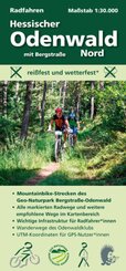 Radfahren, Hessischer Odenwald Nord mit Bergstraße, m. 1 Buch
