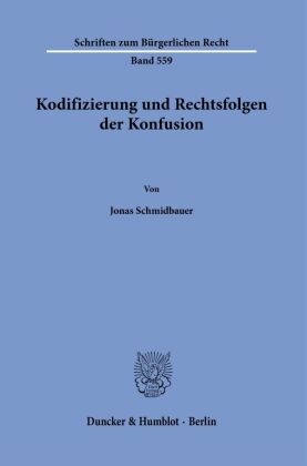 Kodifizierung und Rechtsfolgen der Konfusion.