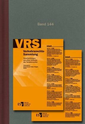 Verkehrsrechts-Sammlung (VRS) Band 144