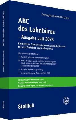 ABC des Lohnbüros - Ausgabe Juli 2023, m.  Buch, m.  Online-Zugang