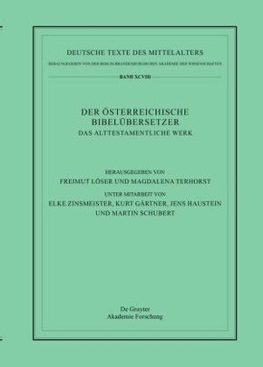 Der Österreichische Bibelübersetzer: Das Alttestamentliche Werk