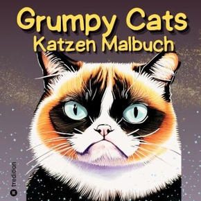 Grumpy Cats Katzen Malbuch für Teens und Kinder  30 Ausmalbilder Lustige mürrische Katzen Lustiges Malbuch Entspannen Ka