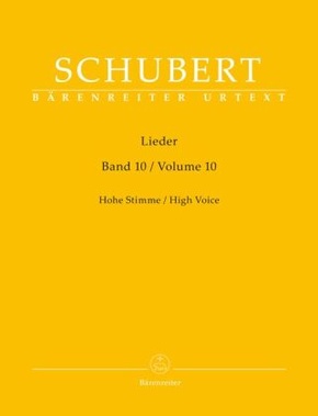 Lieder, Band 10 für hohe Stimme