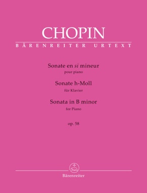 Sonate für Klavier h-Moll op. 58
