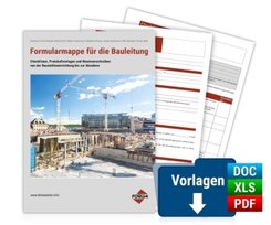 Formularmappe für die Bauleitung, m. 1 Buch, m. 1 E-Book, m. 1 Online-Zugang