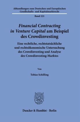 'Financial Contracting in Venture Capital' am Beispiel des Crowdinvesting.