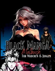 Black Manga Malbuch.