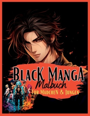 Black Manga Malbuch.