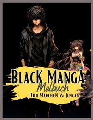 Black Manga Malbuch.