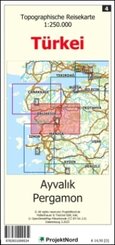 Ayvalik - Pergamon - Topographische Reisekarte 1:250.000 Türkei (Blatt 4)