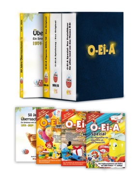 Das O-Ei-A 3er Bundle 2024/25 - Die Jubiläumsausgabe! - O-Ei-A Figuren, O-Ei-A Spielzeug und O-Ei-A Spezial sowie das Bu